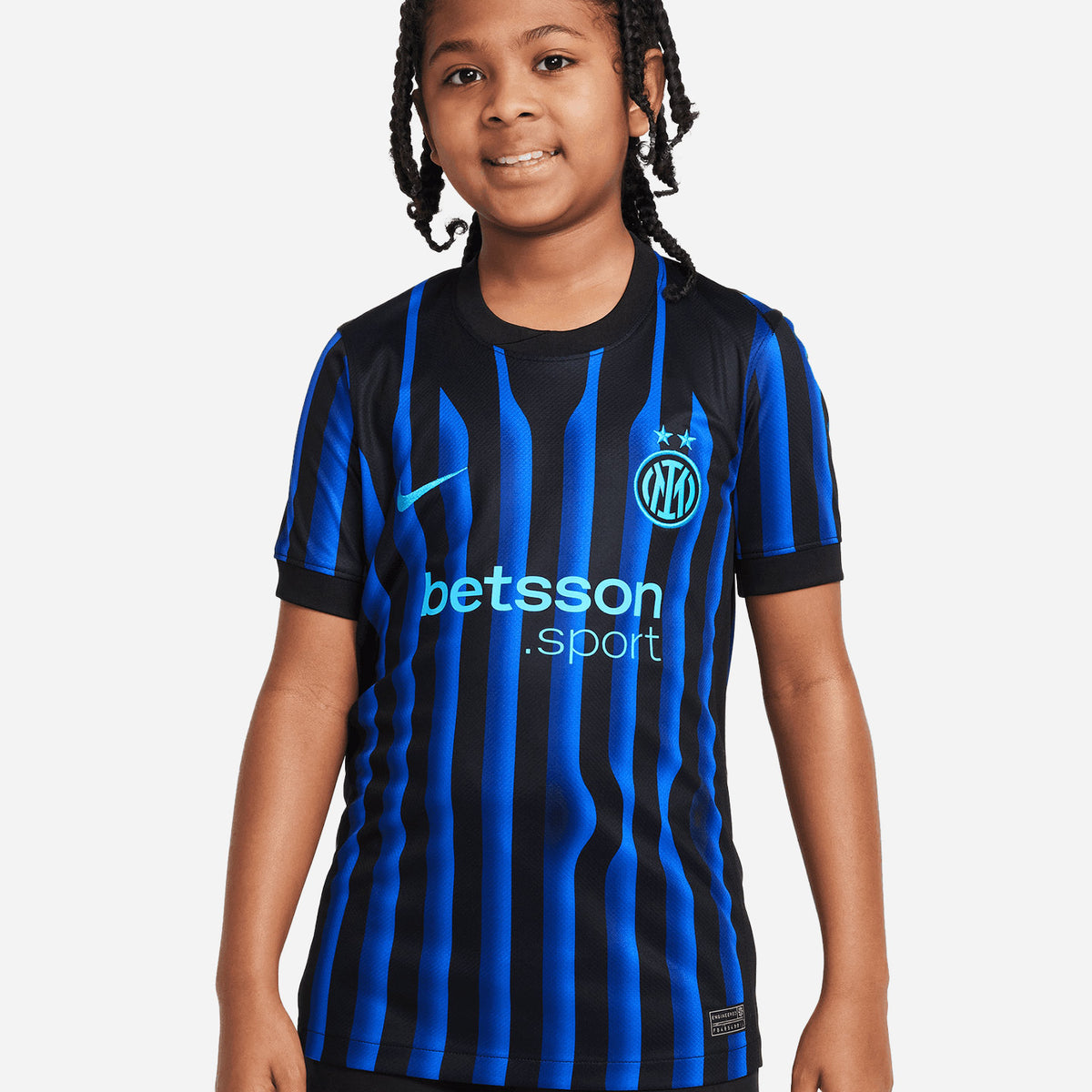MAGLIA CALCIO UFFICIALE NIKE INTER 25-26 HOME STADIUM JR