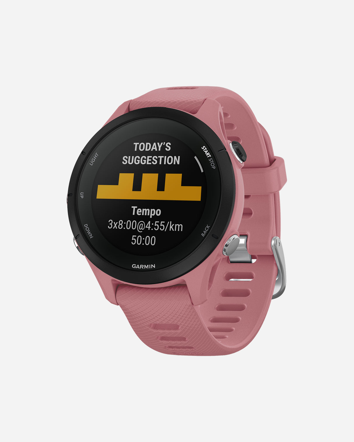 SkyBand Custodia rigida per PC con protezione dello schermo in vetro temperato Compatibile per Smartwatch Garmin Forerunner 255/255S (255-46mm, Nero
