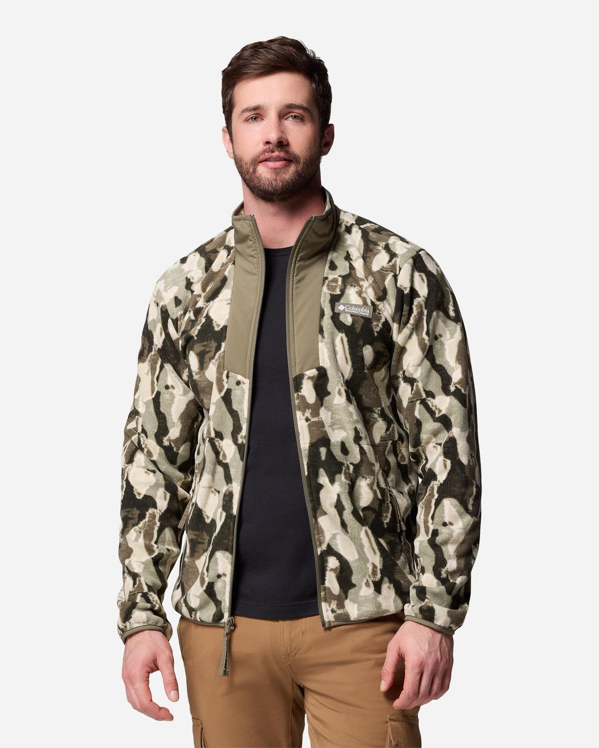 Giacca In Pile Columbia Sequoia Grove Con Zip Intera Uomo - Calda, Comoda, Con Tasche A Zip